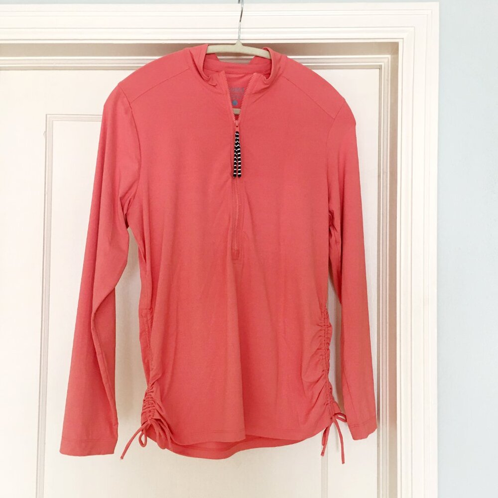 Carve Designs Cruz Sun Protection Swim Top in Coral